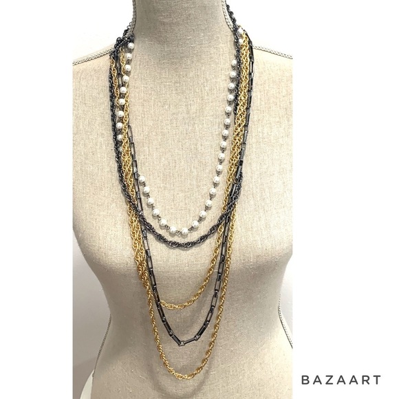 Serena Multilayers Chain necklace - Picture 1 of 4